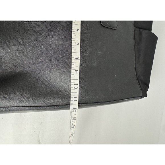 Henri Bendel West 57th Baby Diaper Bag Black Tote Purse Classic Designer READ - Picture 9 of 15